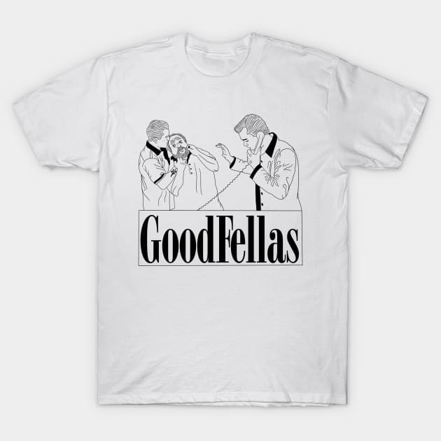 "Goodfellas" Phone Strangle Scene T-Shirt by motelgemini